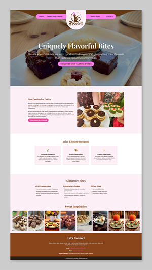 Web Design par Titan Solbiz pour Bocconi - Small bite catering LLC | Design : #36670024