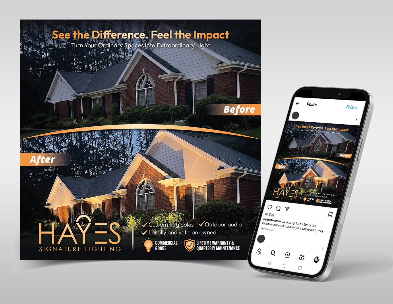 Diseño Publicitario por Adi GFX para Hayes Signature Lighting | Diseño #36671090