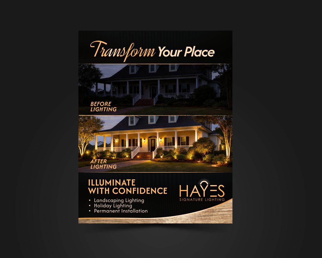 Diseño Publicitario por JK18 para Hayes Signature Lighting | Diseño #36669652