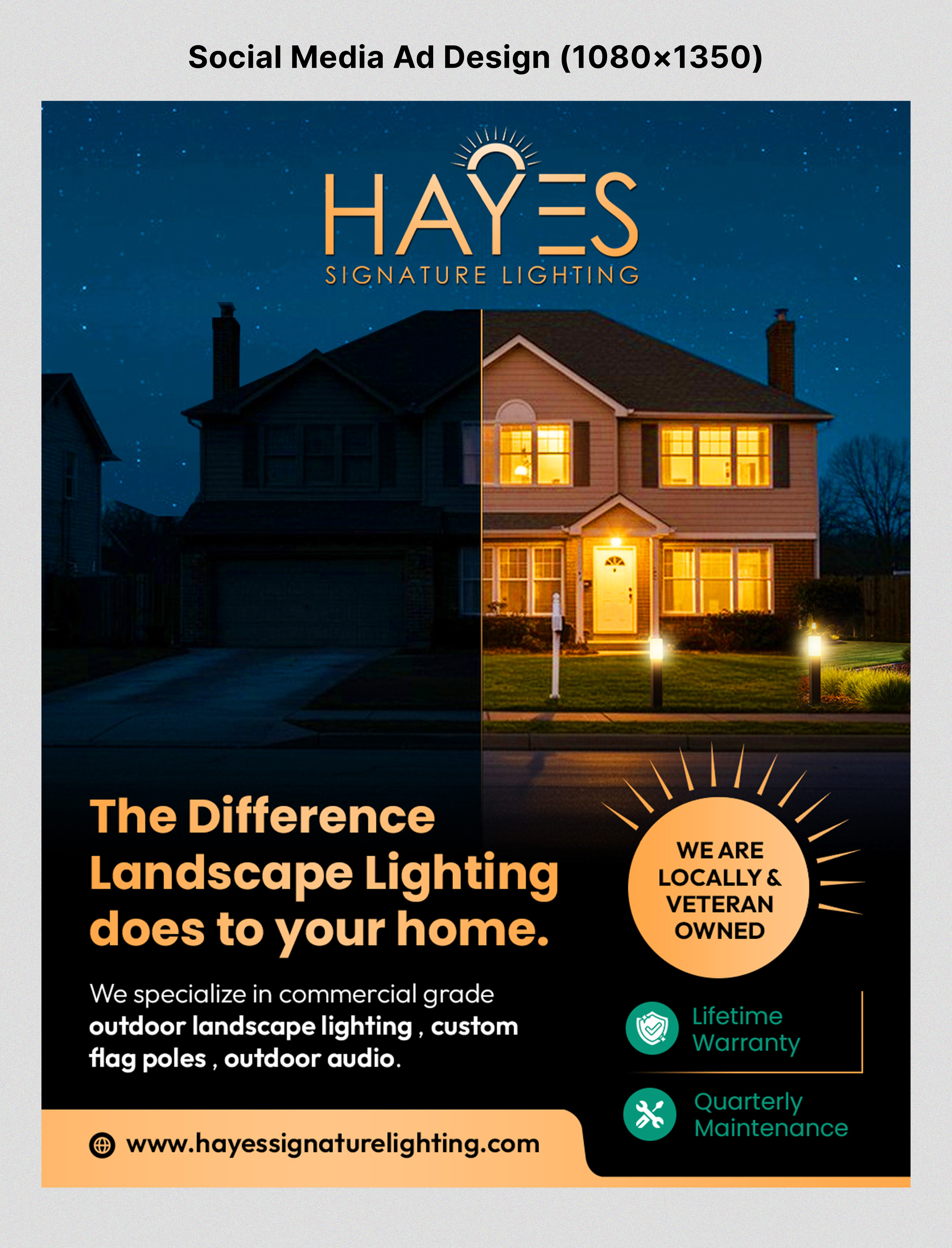 Diseño Publicitario por SAI DESIGNS para Hayes Signature Lighting | Diseño #36670565