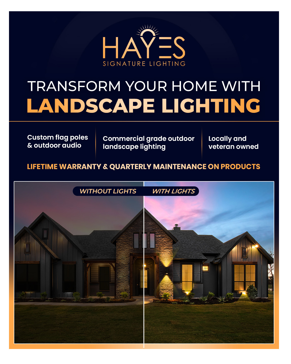 Diseño Publicitario por SAI DESIGNS para Hayes Signature Lighting | Diseño #36670627