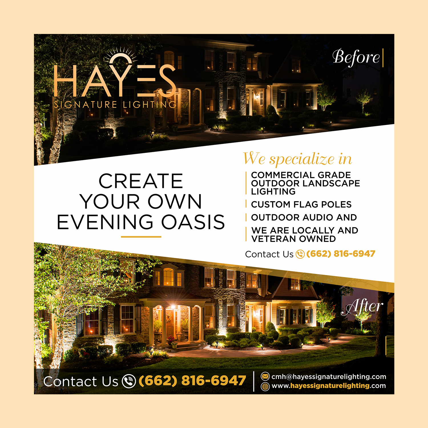 Design Publicitaire par Aurora:) pour Hayes Signature Lighting | Design #36668661