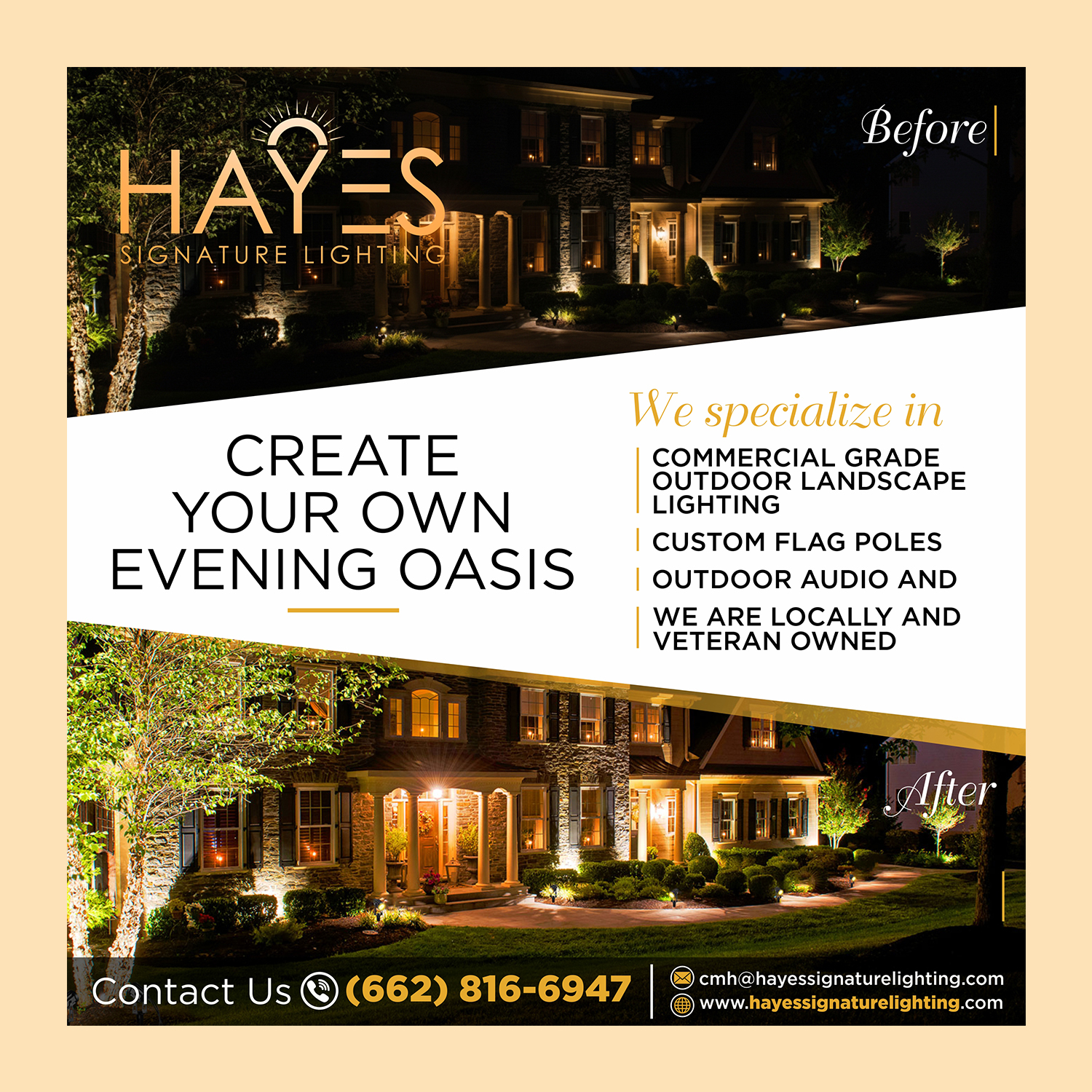 Design Publicitaire par Aurora:) pour Hayes Signature Lighting | Design #36668688