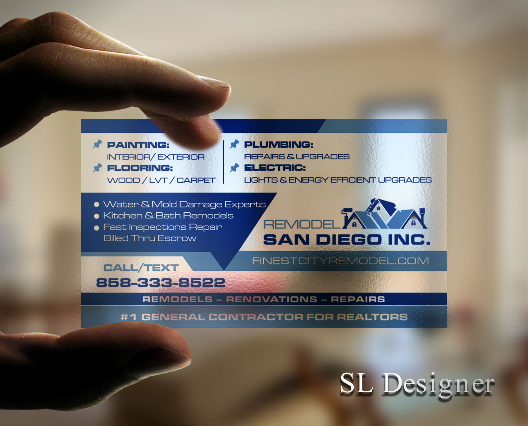 Business Card Design by SL Designer for SD Pro Team | Design #36683025