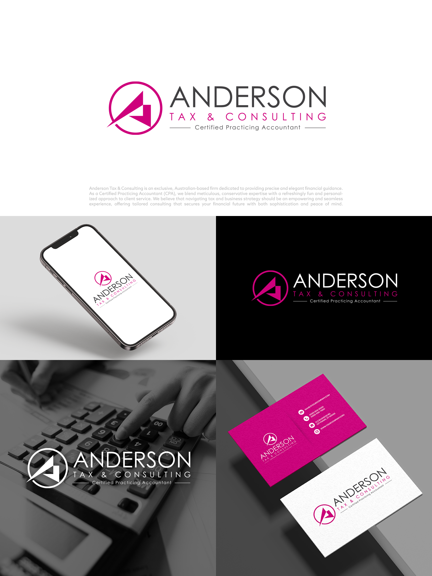 Logo Design by COLOUR CREATIVE for Anderson Tax & Consulting Pty Ltd | Design #36697357
