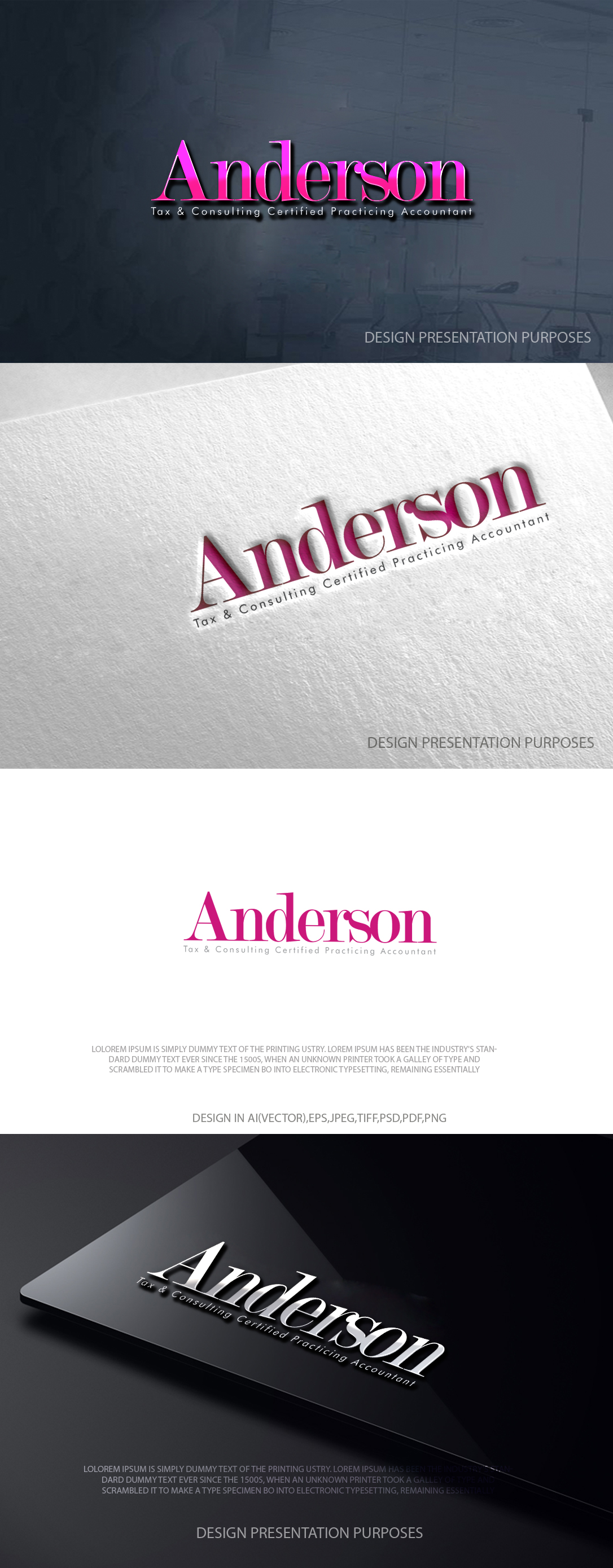 Design de Logo par zebronicgraphic pour Anderson Tax & Consulting Pty Ltd | Design #36680261
