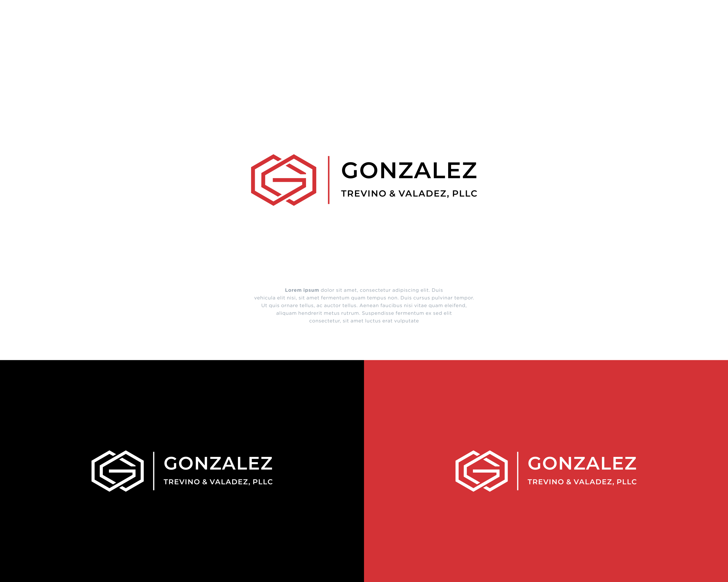 Logo Design by MugiBerkah for Gonzalez, Trevino & Valadez, PLLC | Design #36714051
