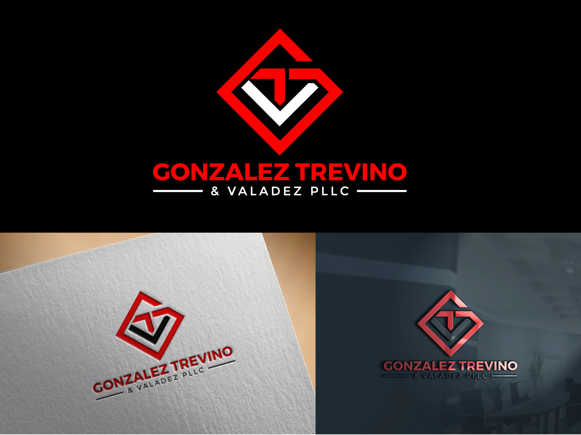 Logo Design by amran mollaa for Gonzalez, Trevino & Valadez, PLLC | Design #36702169