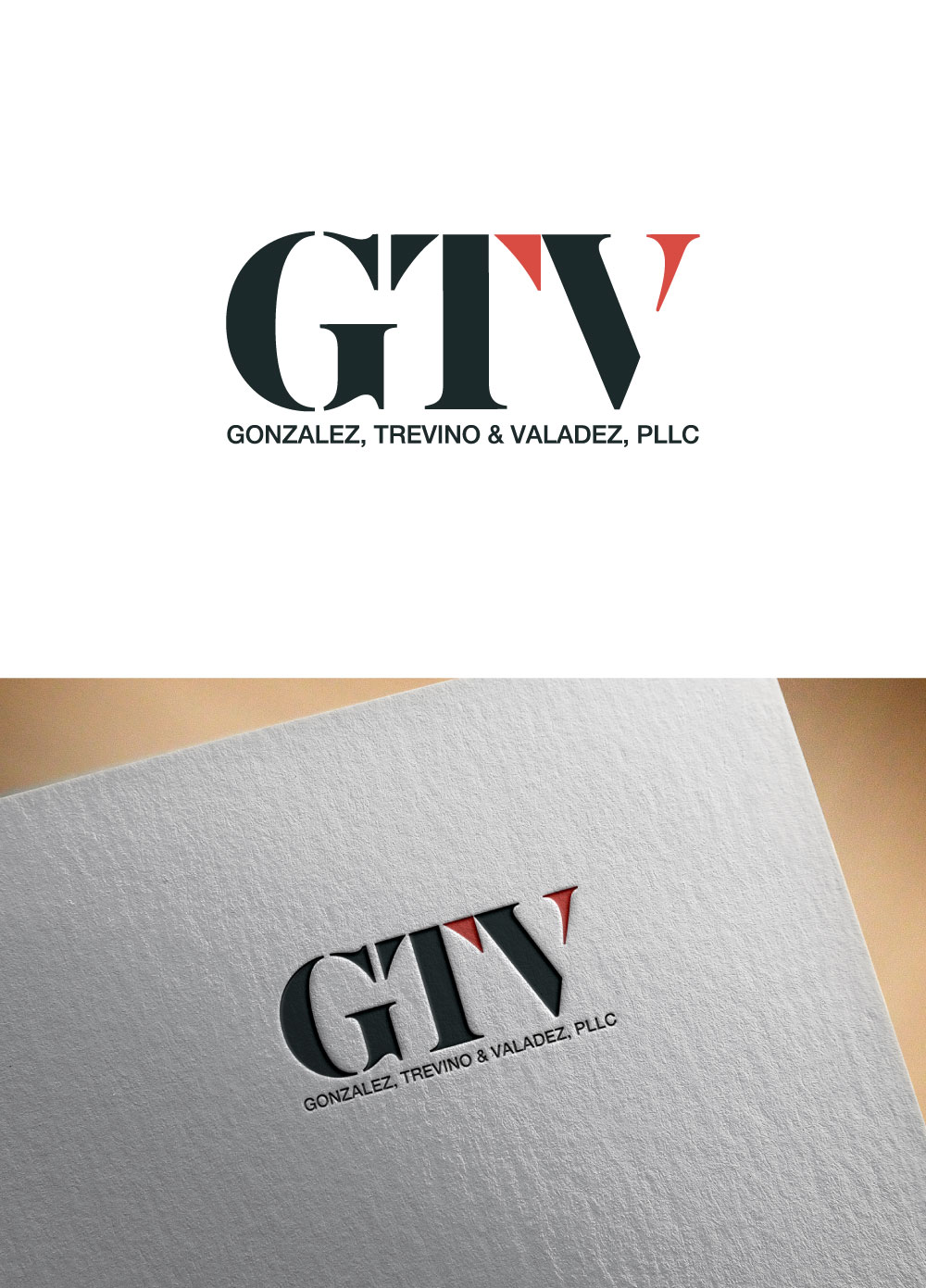 Logo Design by KING JM for Gonzalez, Trevino & Valadez, PLLC | Design #36692083