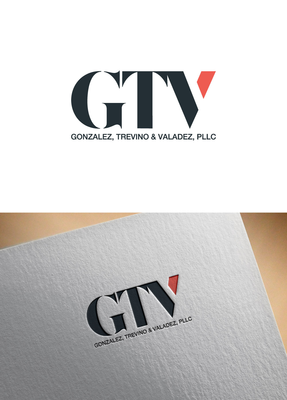 Logo Design by KING JM for Gonzalez, Trevino & Valadez, PLLC | Design #36692084