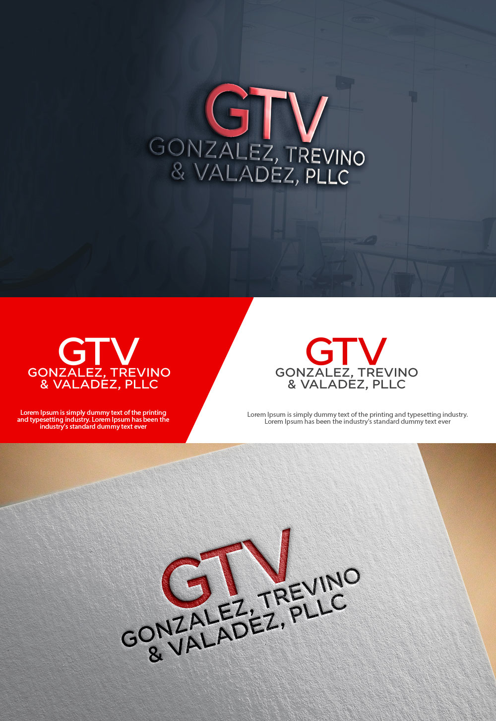 Logo Design by sulemani  creation for Gonzalez, Trevino & Valadez, PLLC | Design #36695827