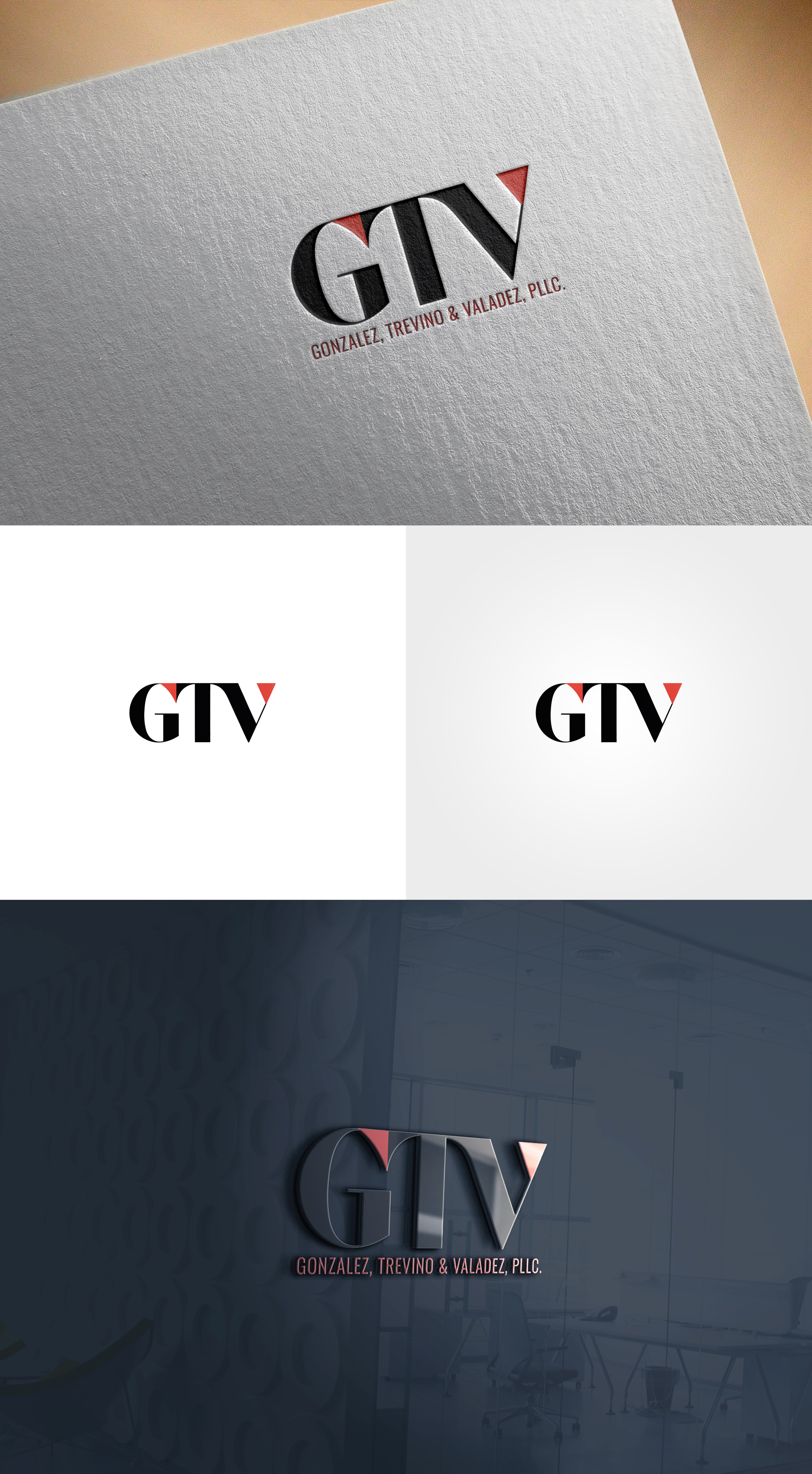 Logo Design by Rahmina for Gonzalez, Trevino & Valadez, PLLC | Design #36690442