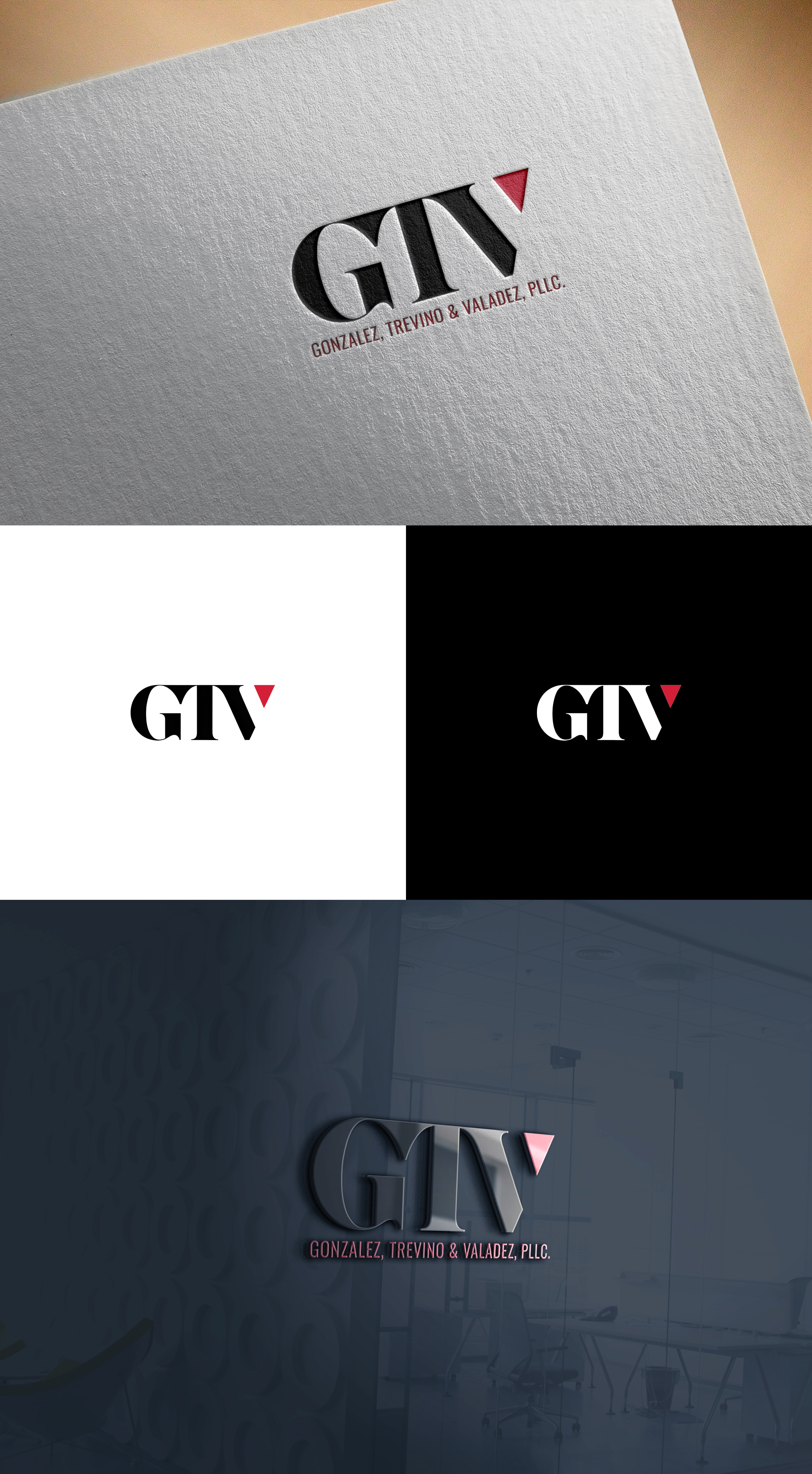 Logo Design by Rahmina for Gonzalez, Trevino & Valadez, PLLC | Design #36690443