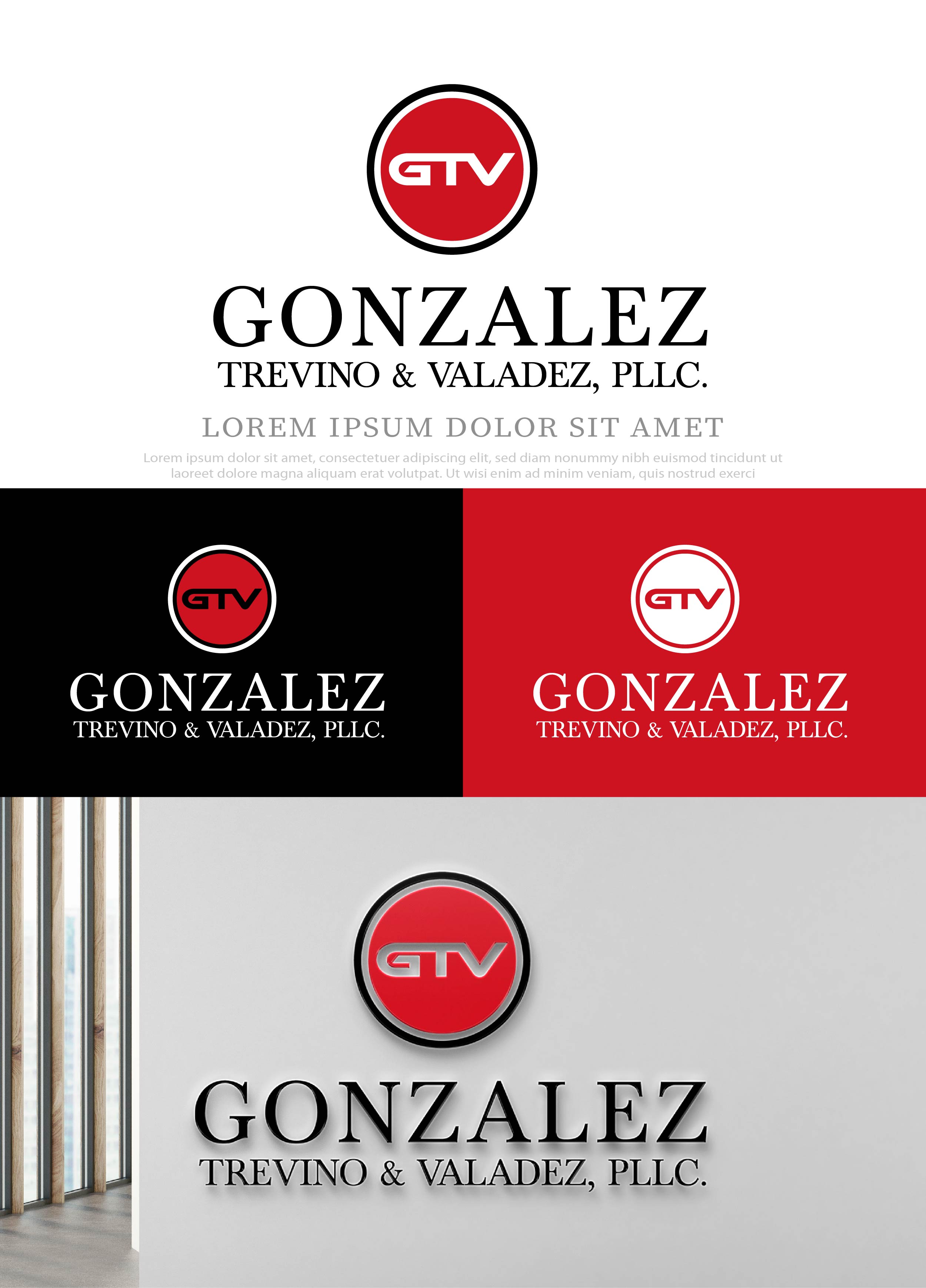 Logo Design by NasarLogo for Gonzalez, Trevino & Valadez, PLLC | Design #36694345