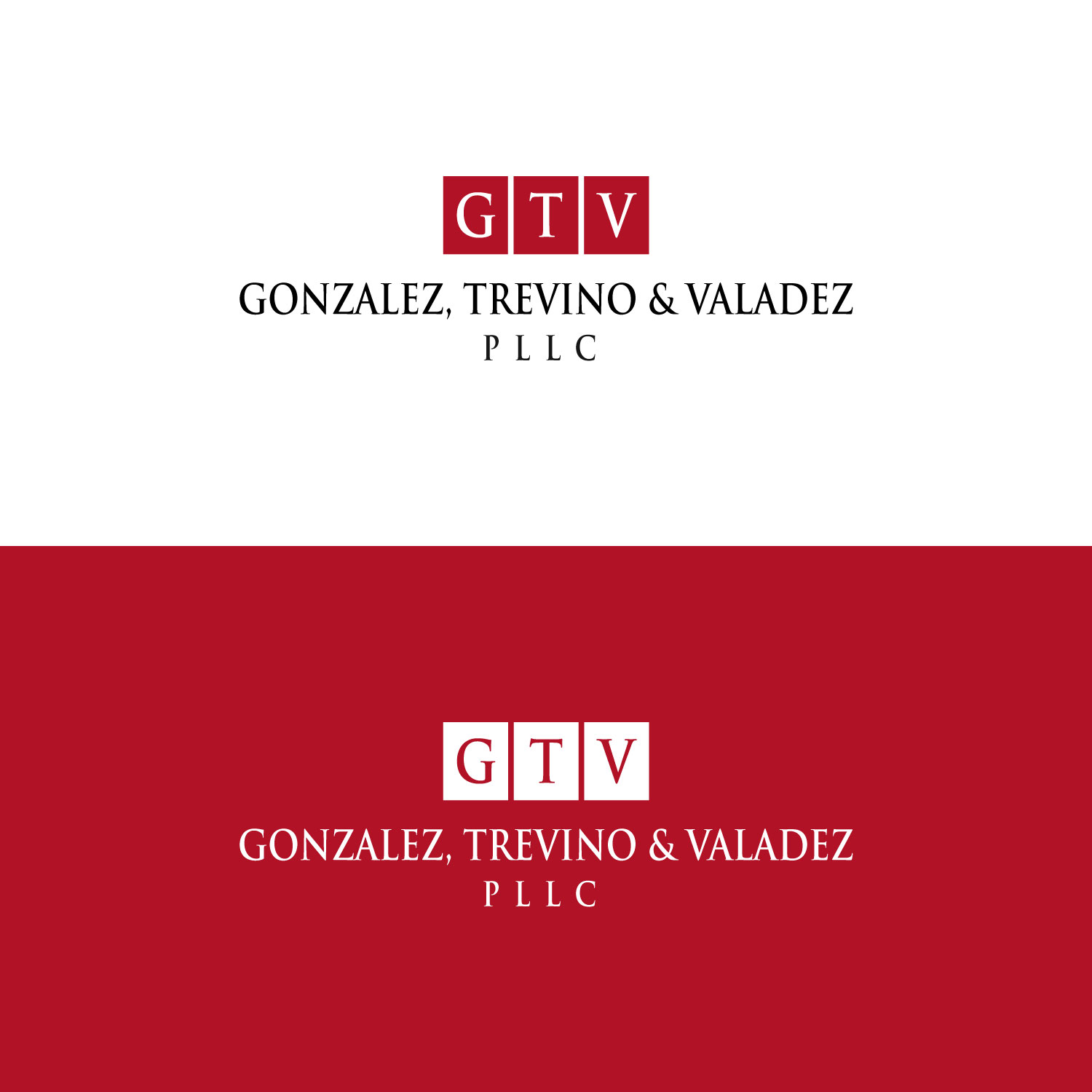 Logo Design by zogo for Gonzalez, Trevino & Valadez, PLLC | Design #36692503