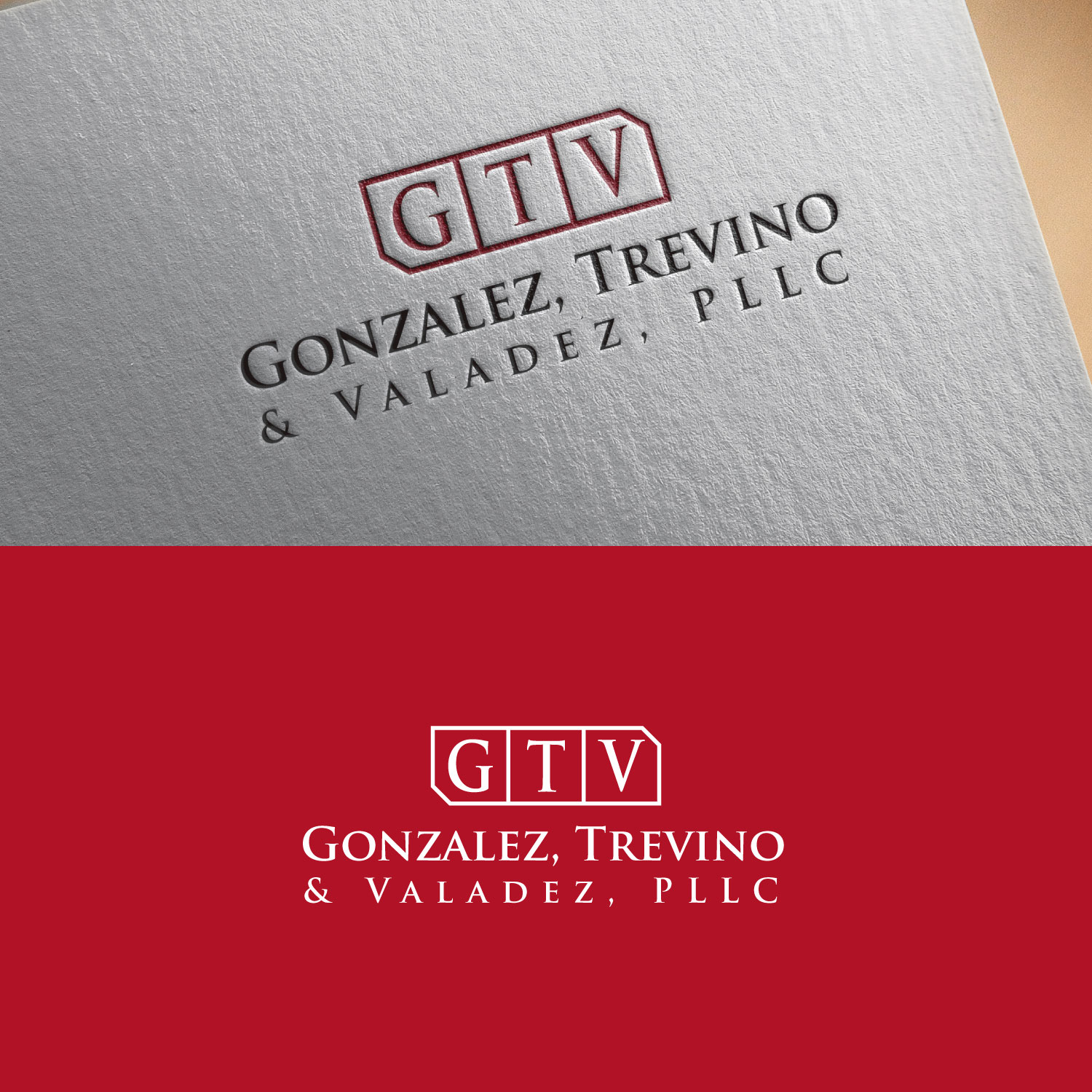 Logo Design by zogo for Gonzalez, Trevino & Valadez, PLLC | Design #36692820