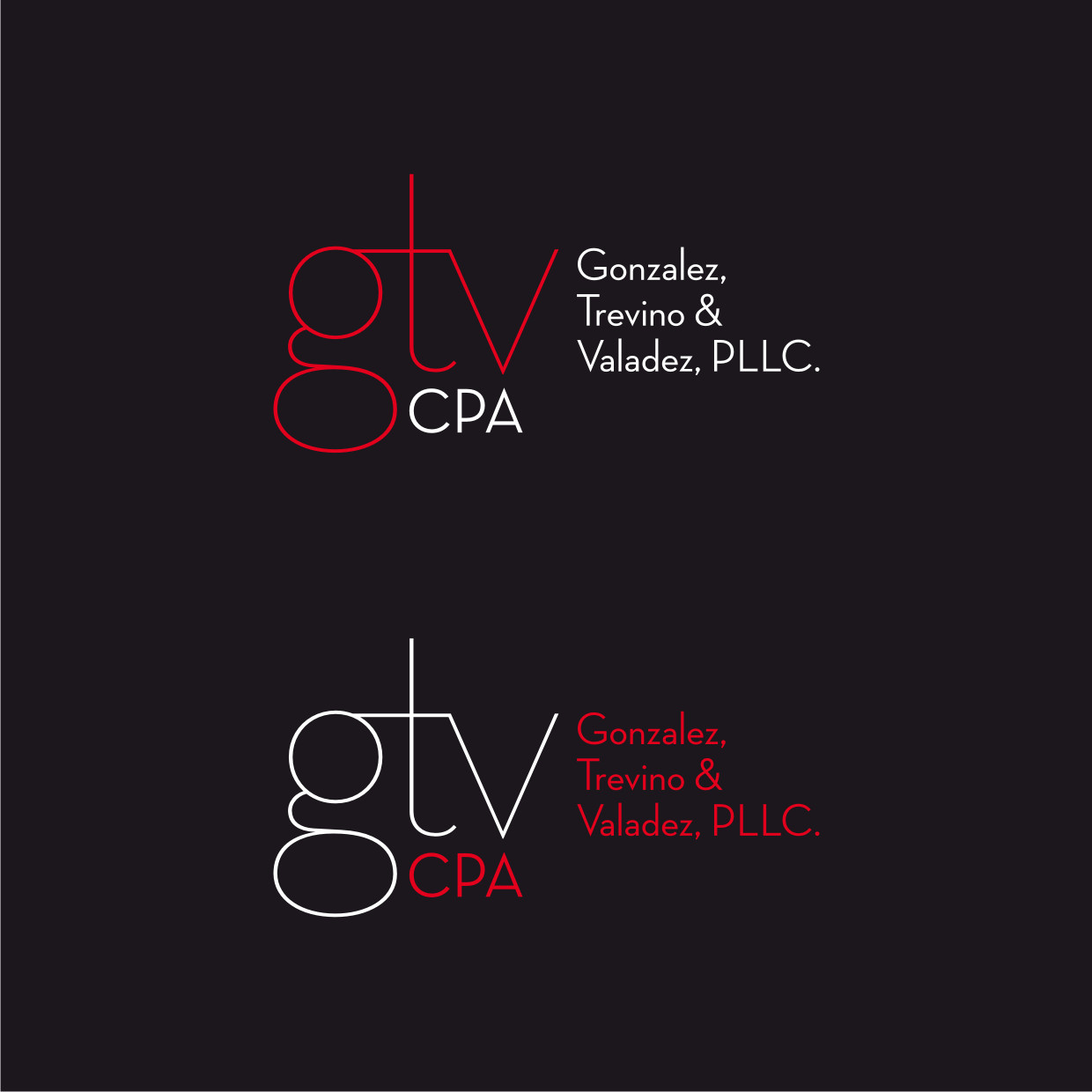 Logo Design by Atvento Graphics for Gonzalez, Trevino & Valadez, PLLC | Design #36742814