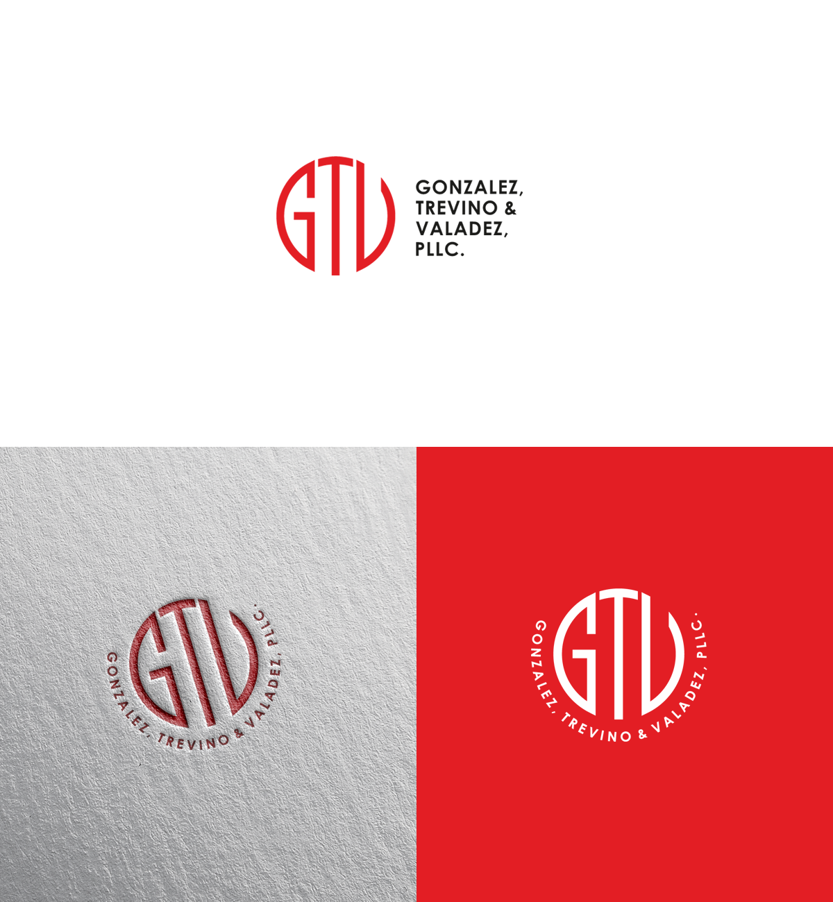 Logo Design by bijuak for Gonzalez, Trevino & Valadez, PLLC | Design #36690816