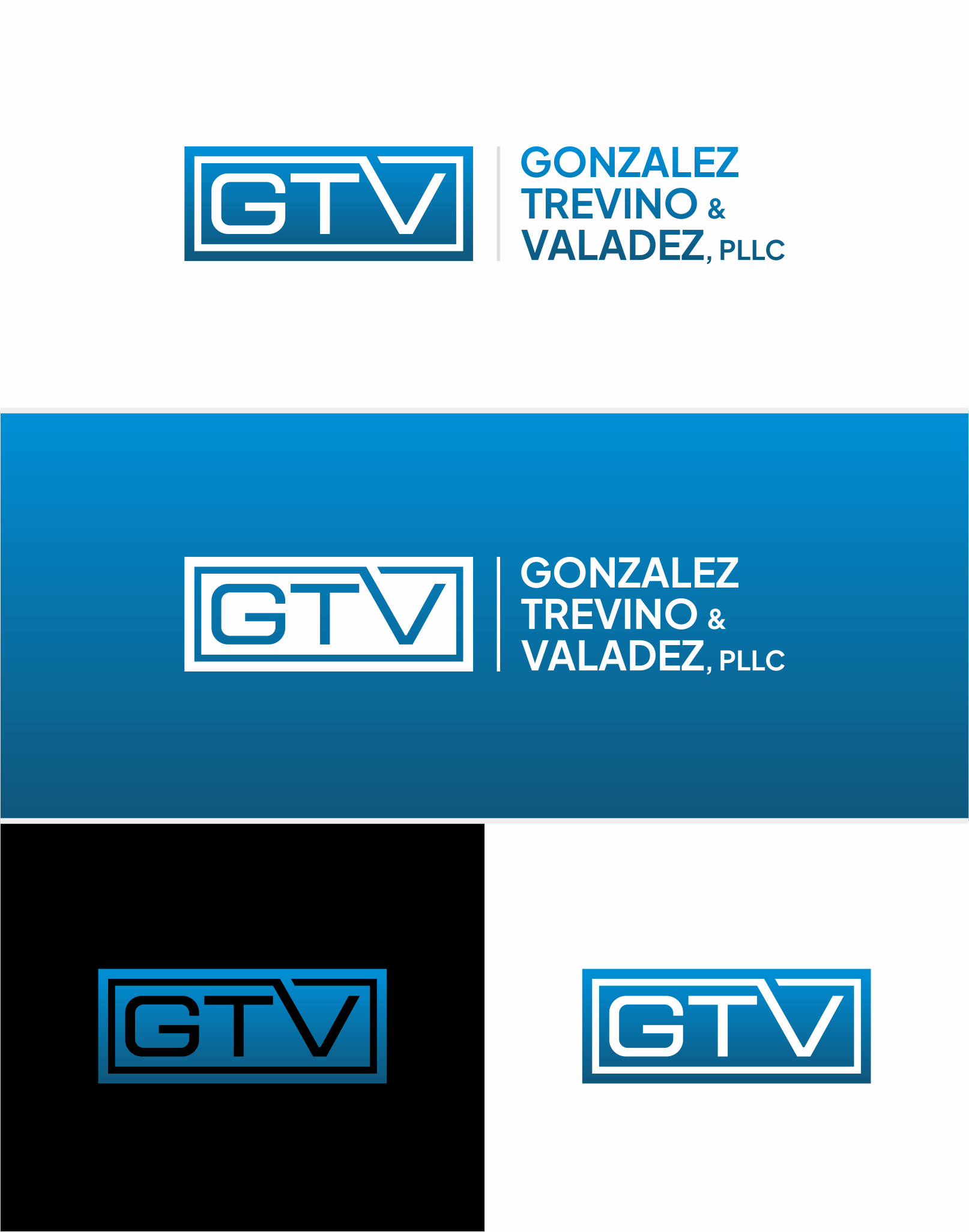 Logo Design by Sibyle for Gonzalez, Trevino & Valadez, PLLC | Design #36690533
