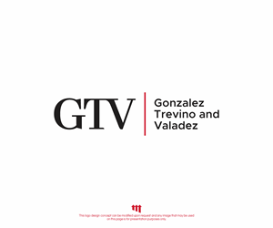 Logo Design by MBARO for Gonzalez, Trevino & Valadez, PLLC | Design: #36725051