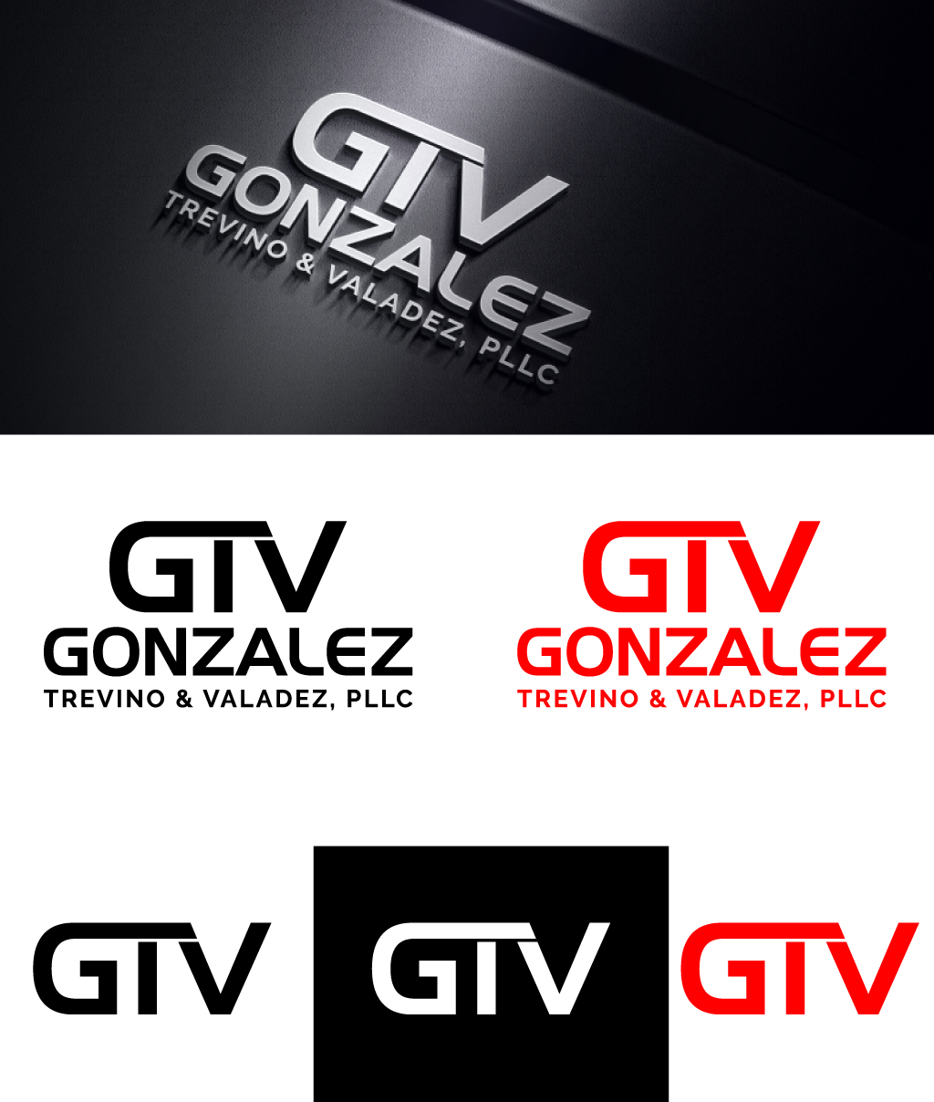 Logo Design by Dior design for Gonzalez, Trevino & Valadez, PLLC | Design #36693616