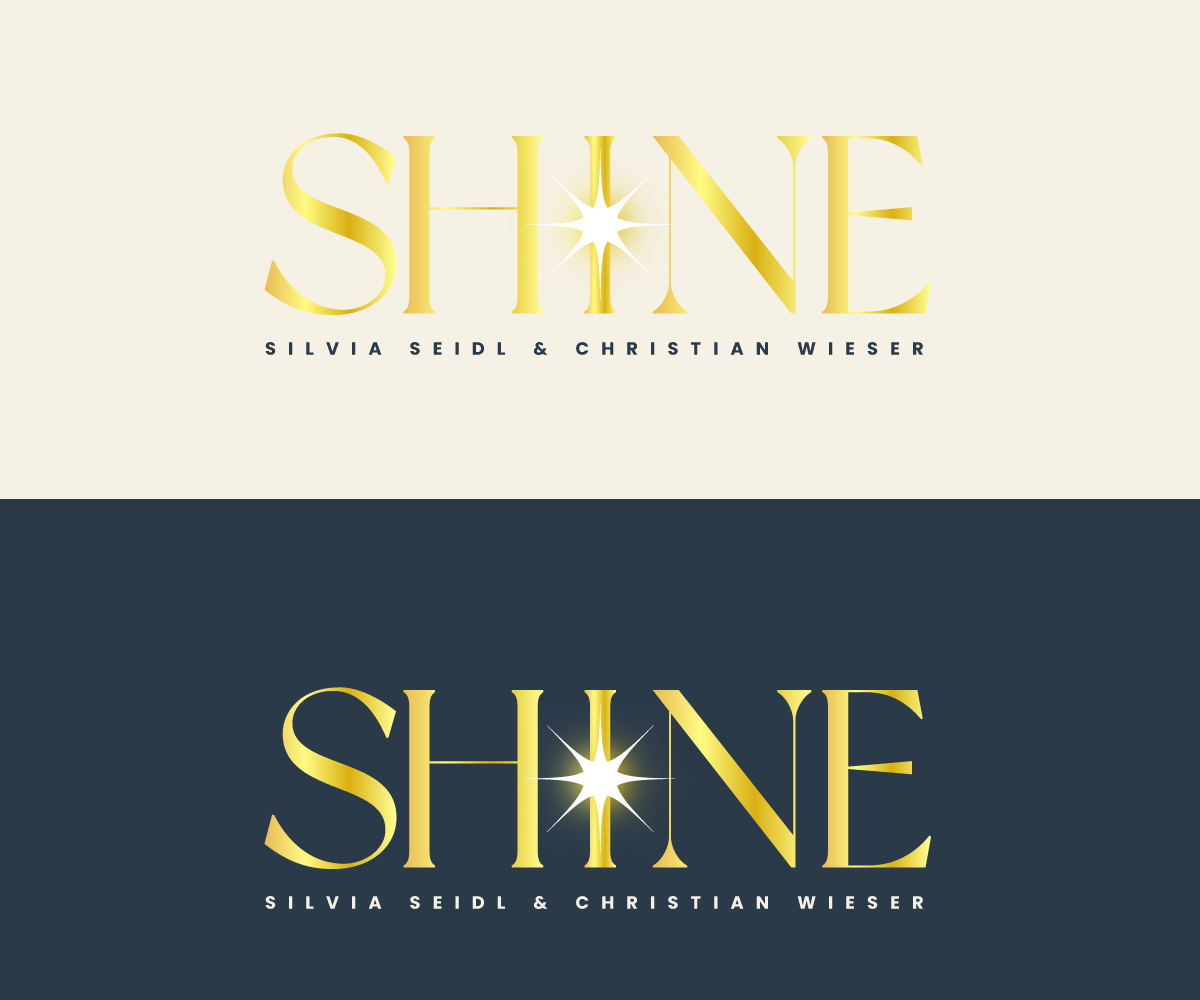 Logo-Design von Ansh Design für SHINE | Silvia Seidl & Christian Wieser GesbR | Design #36697079