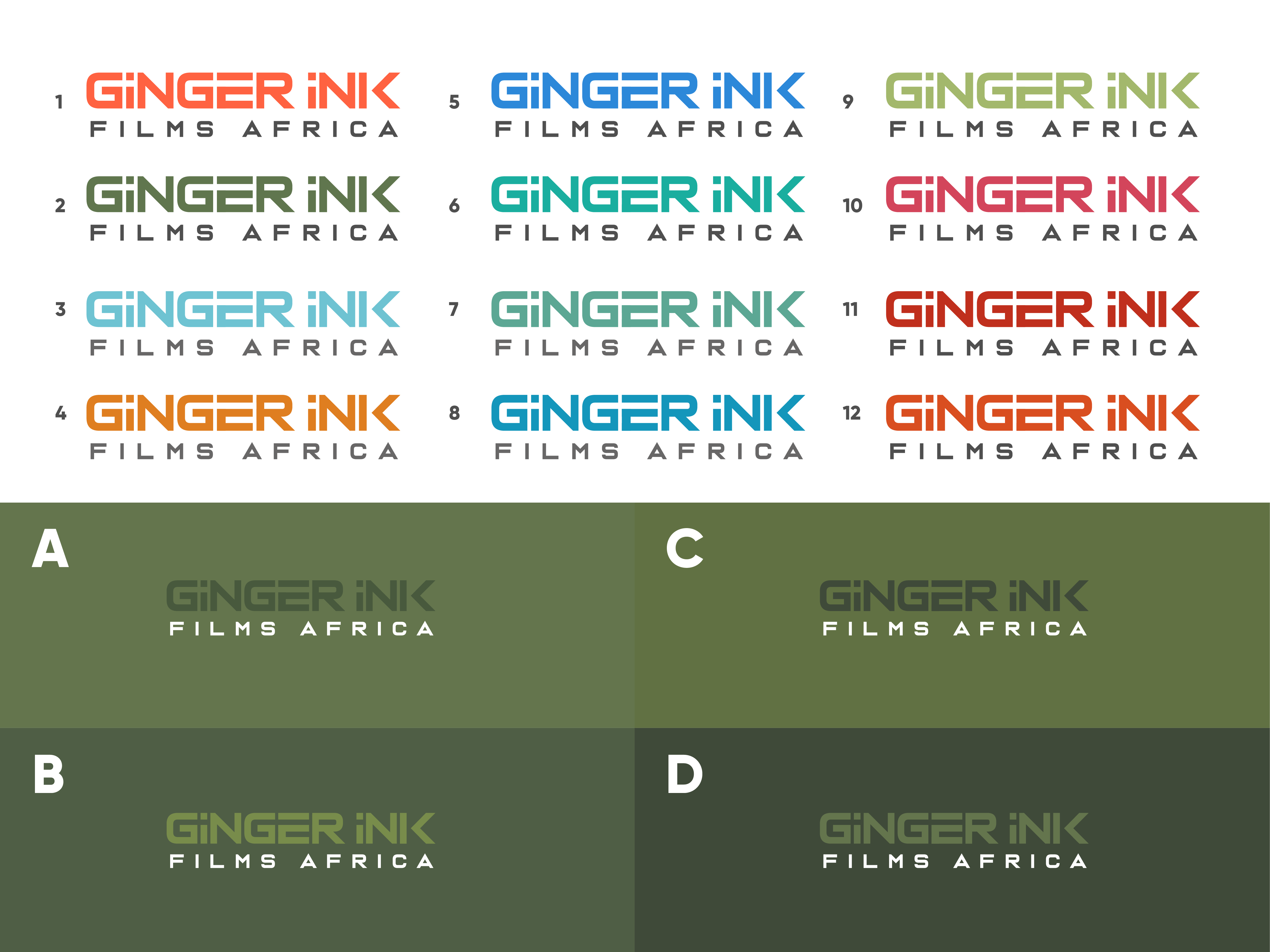 Logo-Design von AbrinaDesign für Ginger Ink Films Africa | Design #36759202