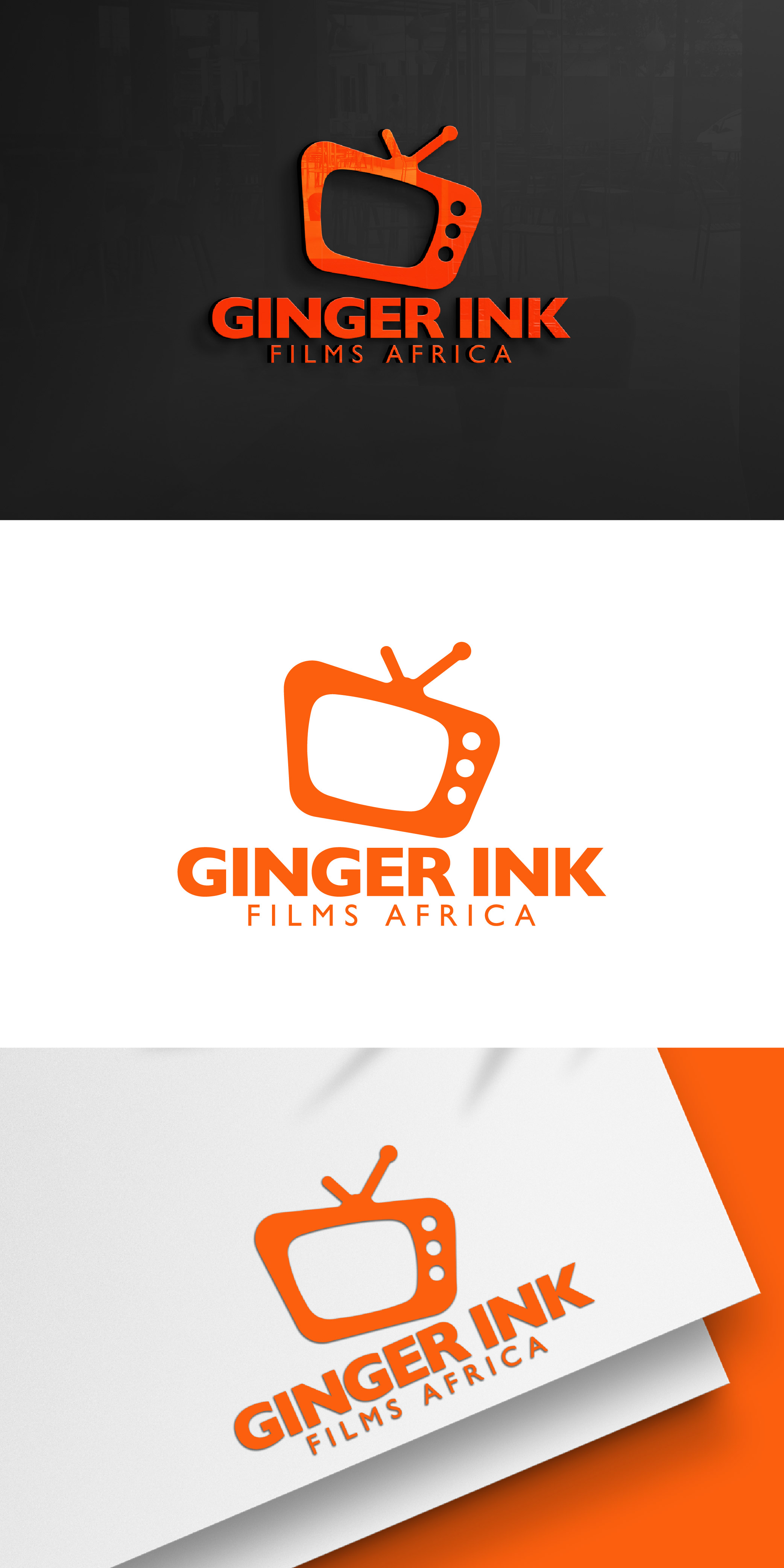 Logo Design by THE DESIGN MAN for Ginger Ink Films Africa | Design #36707785