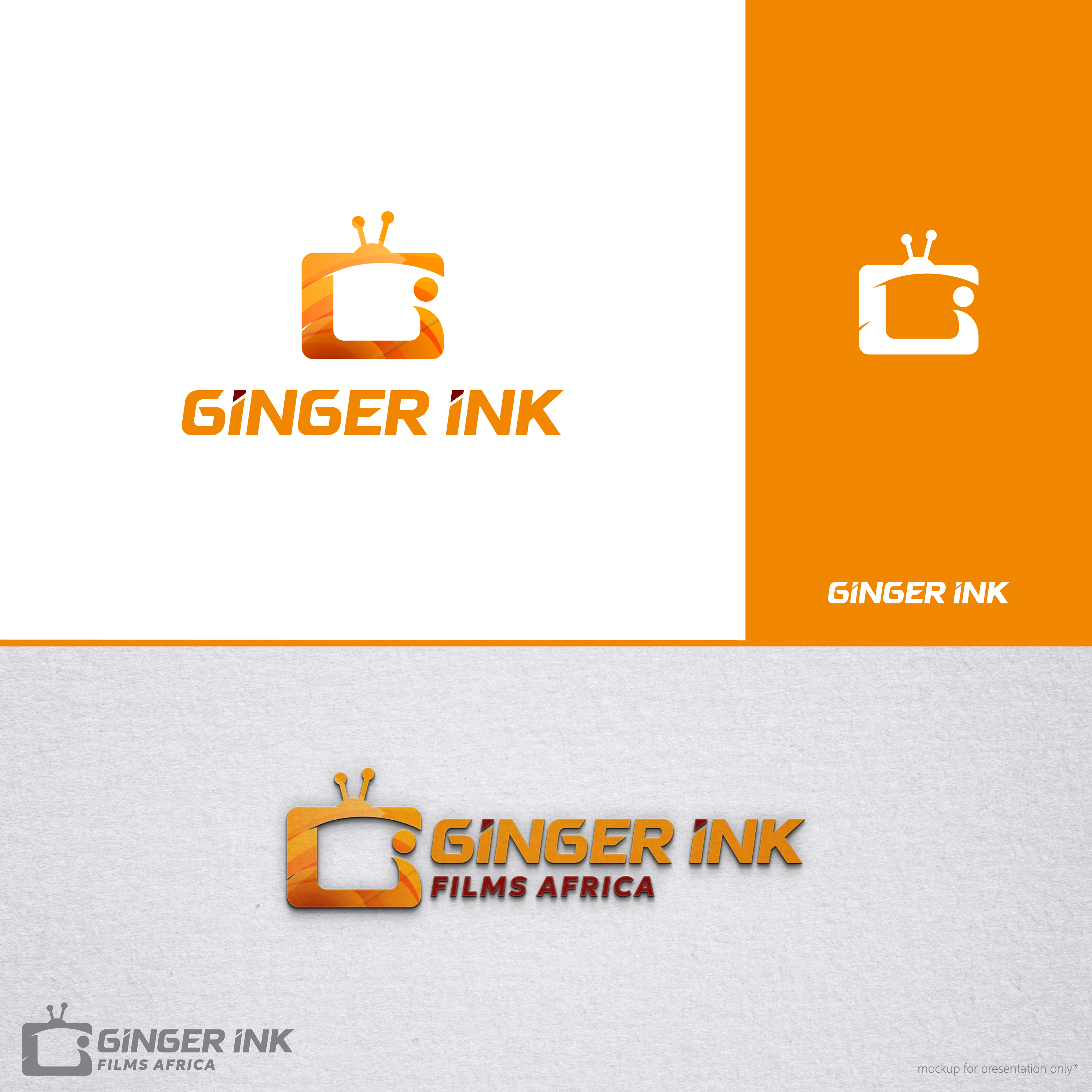 Diseño de Logo por Arjuna Design para Ginger Ink Films Africa | Diseño #36707550