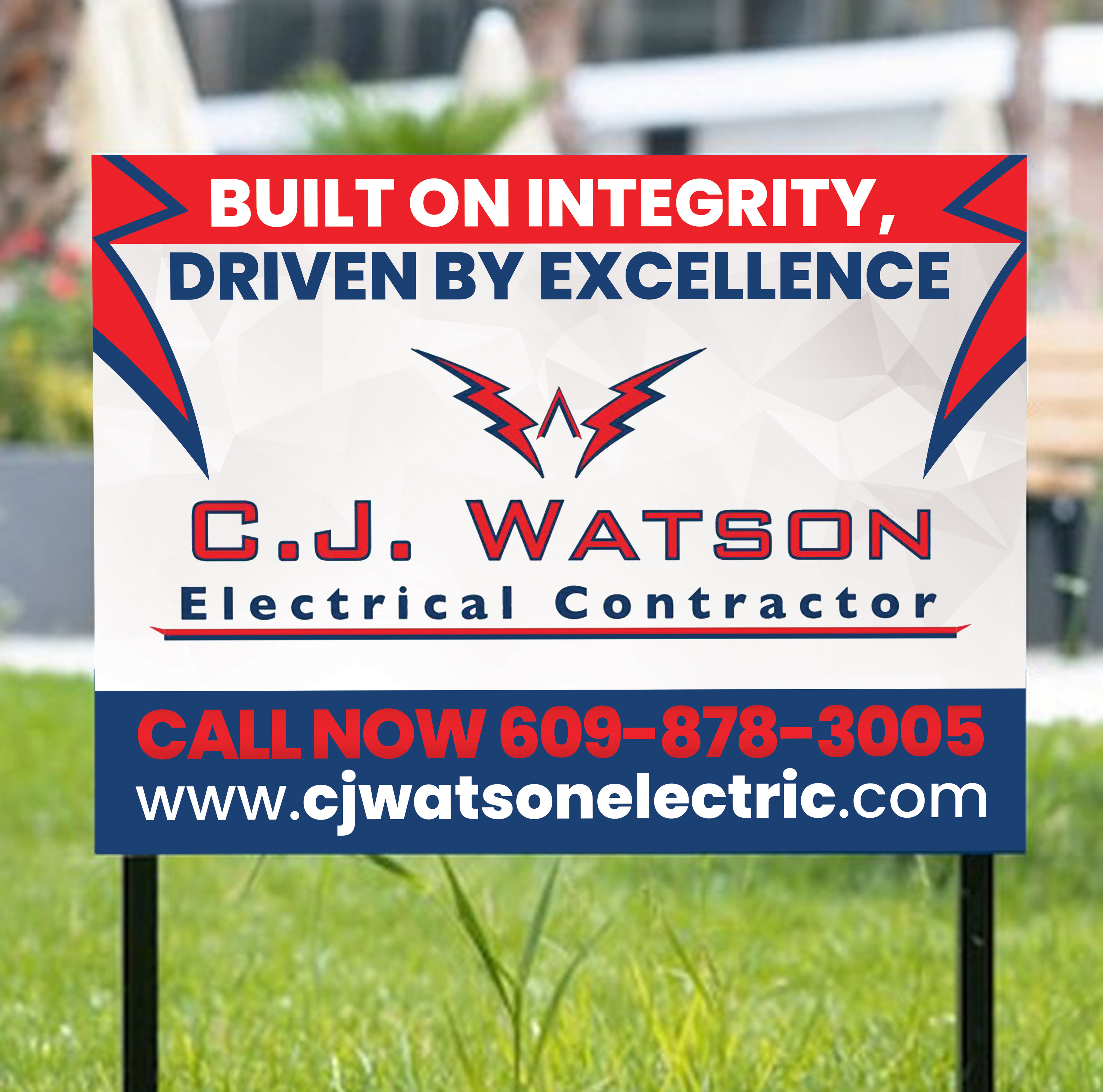 Diseño de Señalética por Sun Creative para CJ Watson Electrical Contractor | Diseño #36695260