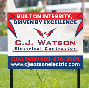 Diseño de Señalética por Sun Creative para CJ Watson Electrical Contractor | Diseño: #36695260