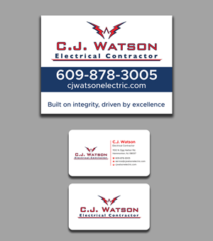 Diseño de Señalética por Expert Bappy para CJ Watson Electrical Contractor | Diseño: #36694502