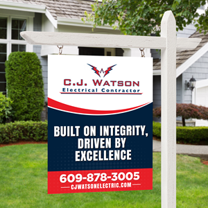 Diseño de Señalética por WellDesign para CJ Watson Electrical Contractor | Diseño: #36695350