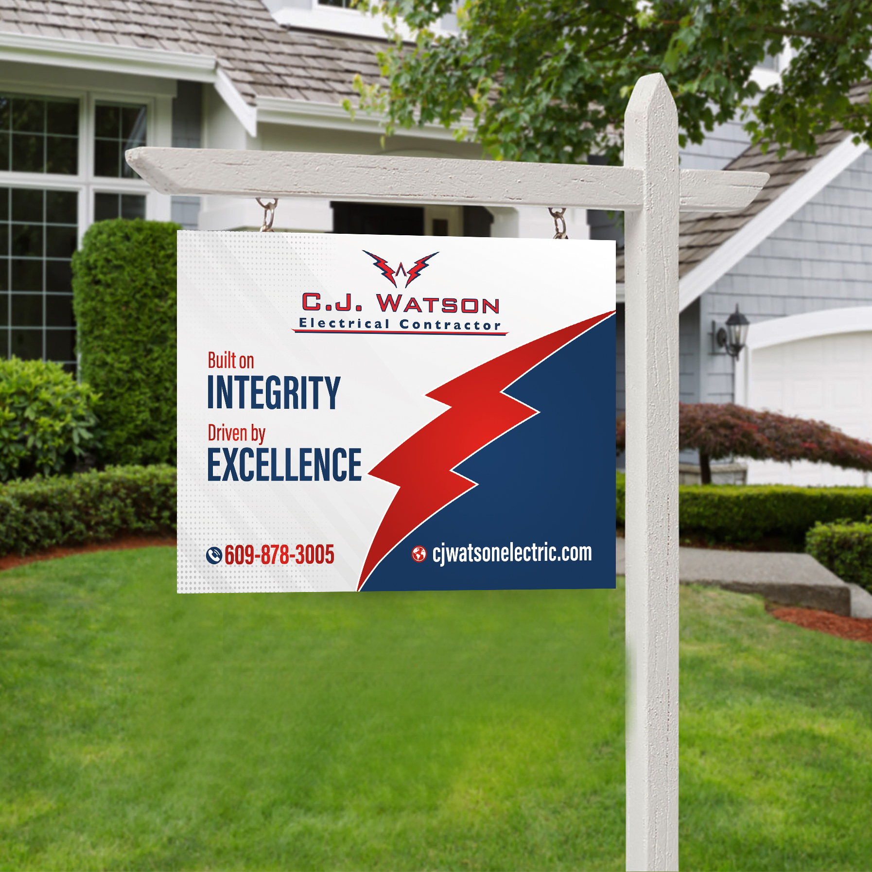 Diseño de Señalética por Adi GFX para CJ Watson Electrical Contractor | Diseño #36695767