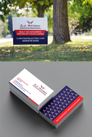 Diseño de Señalética por JK18 para CJ Watson Electrical Contractor | Diseño: #36697579