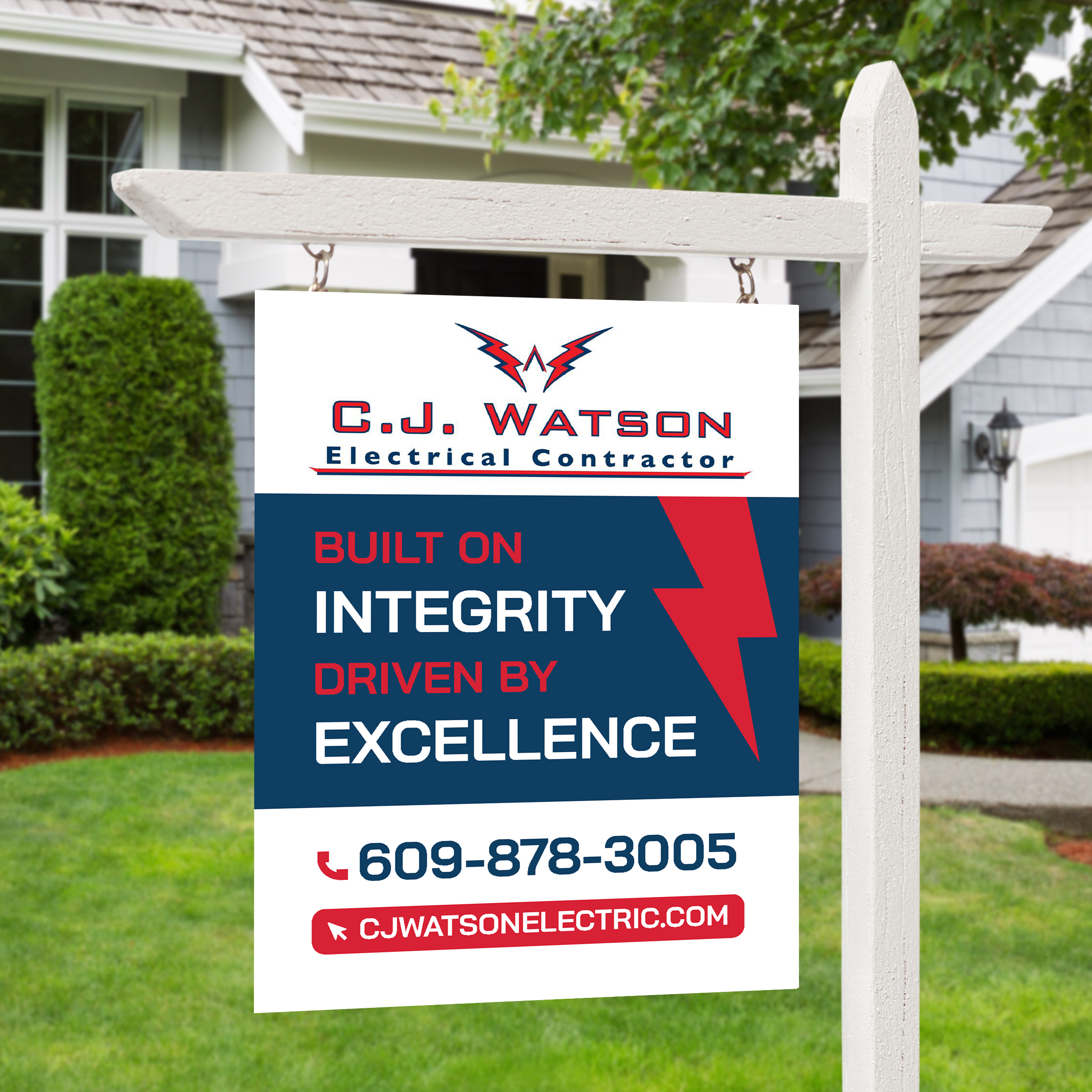 Diseño de Señalética por saurov para CJ Watson Electrical Contractor | Diseño #36696285