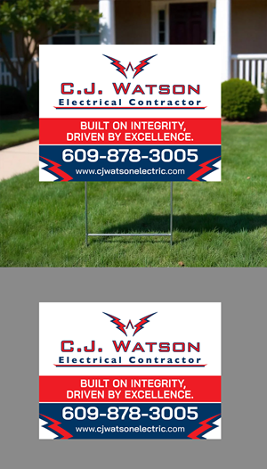 Diseño de Señalética por ARTOGRAPHY para CJ Watson Electrical Contractor | Diseño #36697192