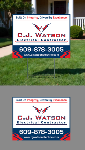 Diseño de Señalética por ARTOGRAPHY para CJ Watson Electrical Contractor | Diseño: #36697193