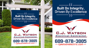 Diseño de Señalética por Aurora:) para CJ Watson Electrical Contractor | Diseño: #36695381