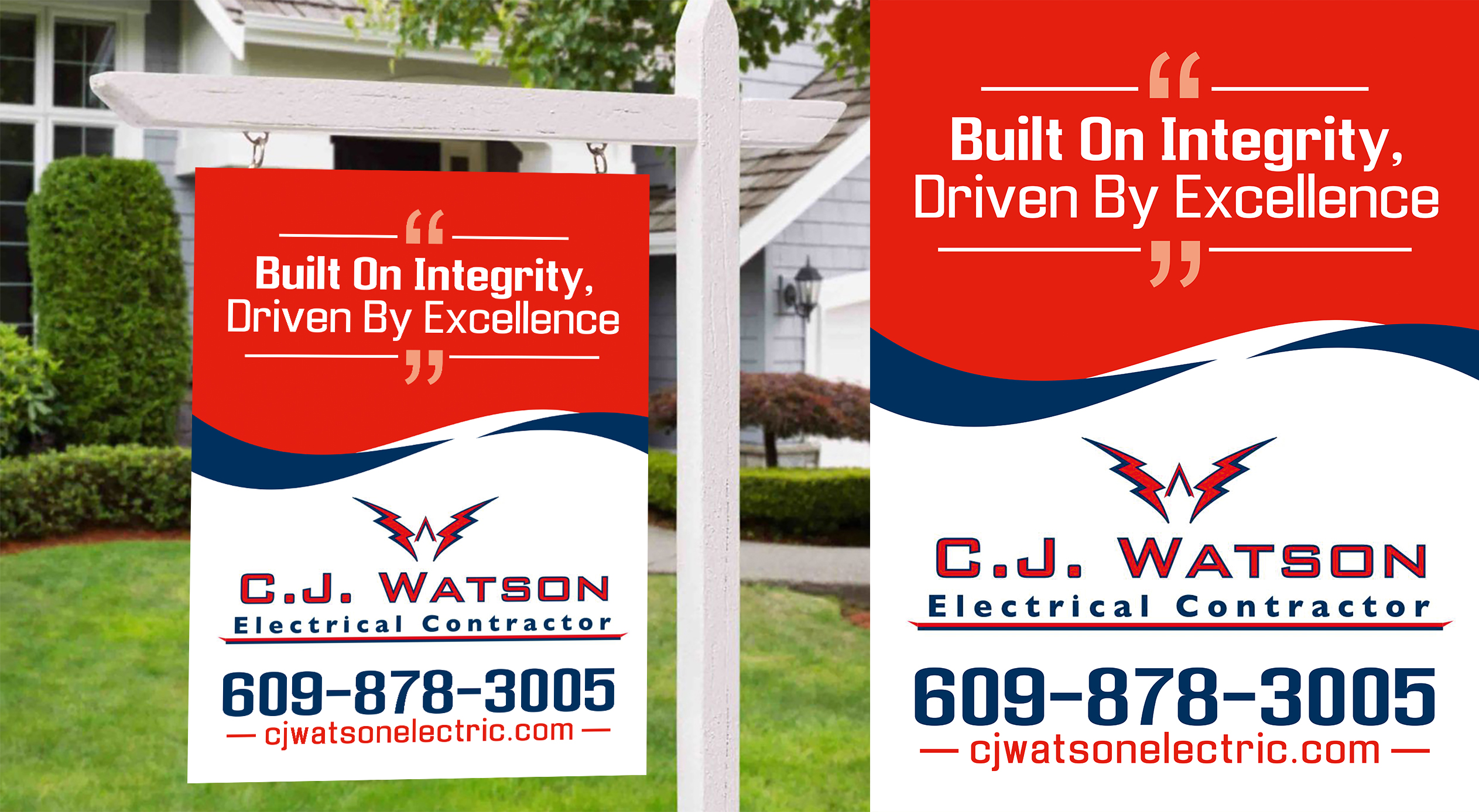 Design de Panneau par Aurora:) pour CJ Watson Electrical Contractor | Design #36695382