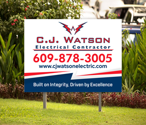 Diseño de Señalética por Dzhafir para CJ Watson Electrical Contractor | Diseño: #36696504