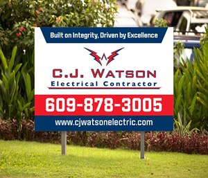 Diseño de Señalética por Dzhafir para CJ Watson Electrical Contractor | Diseño: #36696505