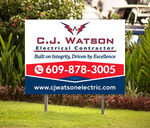 Diseño de Señalética por Dzhafir para CJ Watson Electrical Contractor | Diseño: #36696506