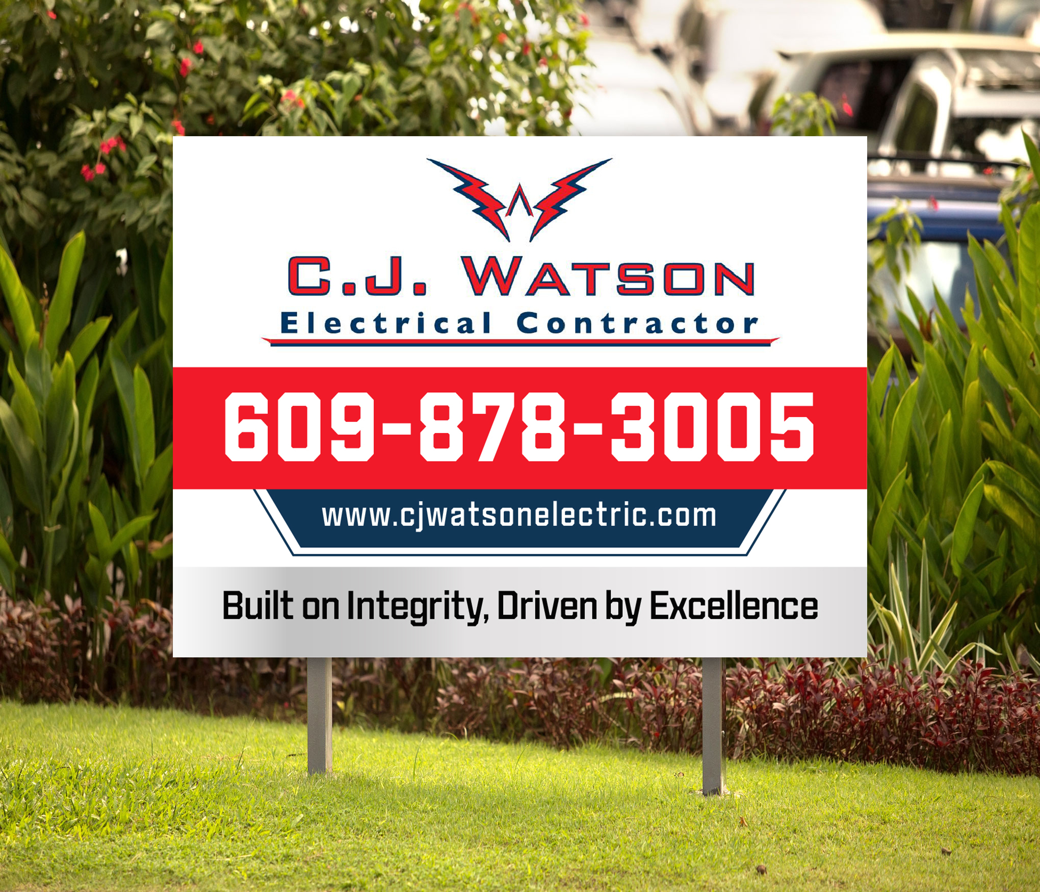 Diseño de Señalética por Dzhafir para CJ Watson Electrical Contractor | Diseño #36696508