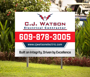 Diseño de Señalética por Dzhafir para CJ Watson Electrical Contractor | Diseño: #36696508