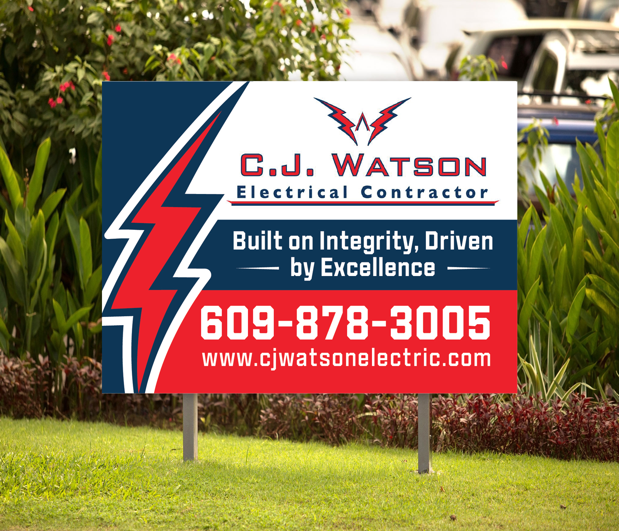 Diseño de Señalética por Dzhafir para CJ Watson Electrical Contractor | Diseño #36706966