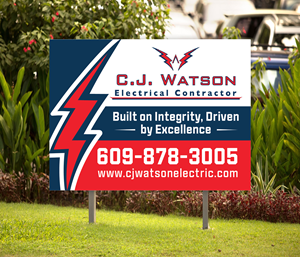 Diseño de Señalética por Dzhafir para CJ Watson Electrical Contractor | Diseño #36706966