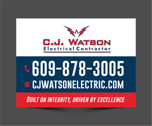 Diseño de Señalética por ThiagoB para CJ Watson Electrical Contractor | Diseño: #36694465