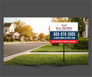 Diseño de Señalética por ThiagoB para CJ Watson Electrical Contractor | Diseño: #36694467