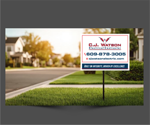 Diseño de Señalética por ThiagoB para CJ Watson Electrical Contractor | Diseño: #36694472